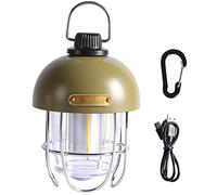 Camping Lanterns,Vintage Retro Lantern,Tent Lights,Lithium Battery Powered,Three Light Color Adjustments,For Camping, Hiking, Power Cuts & Emergencies, HUANGHAIQIU, Green