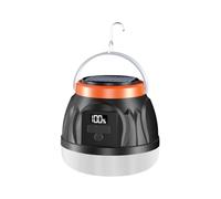 Camping Light - LED Camping With Digital Display And Solar Charging | Portable Lantern With 3-Level Dimming, Waterproof Outdoor Lamp For Campings, Hiking, Yard