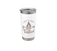 Camping Marshmallow "Vamos a ser tostados" Vaso térmico de acero inoxidable de doble pared