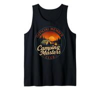 Camping Masters Club Official Vintage Funny for Men Camping Camiseta sin Mangas