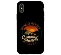 Camping Masters Club Official Vintage Funny for Men Camping Carcasa para iPhone X/XS