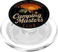 Camping Masters Club Official Vintage Funny for Men Camping PopSockets PopGrip para MagSafe