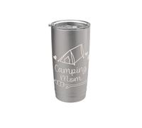 Camping Mom Vaso térmico de acero inoxidable de doble pared