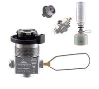 camping moon Adaptador de recarga de gas butano para exteriores, ahorrador de gas más recipiente tipo boquilla a recipiente de isobutano, ahorrador de gas Z11/Z15