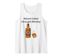 Camping Naturaleza Llamado Trajo Whisky Camping Diversión Camiseta sin Mangas
