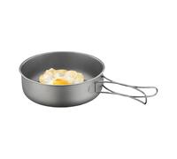 Camping Pans for Cooking - Lightweight Nonstick Frying Pan Set for Outdoor Grill Campfire Use | Aluminum Alloy with Foldable Handle, Easy Clean Cookware for Travel Meals 4.53 x 1.97 in