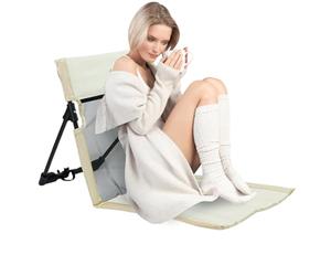 Camping plegable Chair, 15.42 pulgadas plegable Camping Chair | Lawn Chairs with Backrest | Portable Floor Seat for Rv Tailgating Hiking Patio Travel Beach Picnic Backyard Fishing