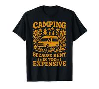 Camping Porque el Alquiler es Demasiado Caro Van Adventure Camiseta