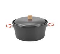 Camping Pot Gear, Large Capacity Pan, 11,81 x 7,48 in Backpacking Cookware Set, Heat Resistant Design, Lightweight Build for Outdoor Travel, Hiking, Picnic, Boiling Meals