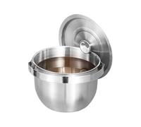 Camping Pot - Large Stainless Steel Cooking With Lid, Heat Resistant Outdoor Cookware, Multi Use Boiling Container, Durable Travel Kitchen Gear | Portable Food Strainer For Hiking, Picnic, Fishing,