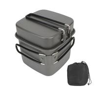 Camping Pot - Utensilios De Cocina Para Camping | Utensilios De Cocina De Cocina Al Aire Libre | Olla De Campamento Antiadherente De Aluminio Ligero Para Una Fácil Limpieza, Accesorio De Equipo De Ca