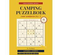Camping Puzzelboek voor Senioren: 90 Puzzels: Sudoku, Woordzoeker, Doolhof, Reken, Trivia, Woord Husselen, Nummerzoeker