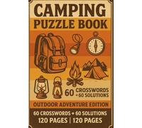 Camping Puzzle Book - Crosswords & Word Searches for Outdoor Lovers: Crossword Puzzles with Easy to Print about Camping,Nature,Outdoor and more |6*9 ... for Vacations,Holidays and Relaxation