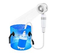 Camping Shower, 5000mAh Portable Electric Shower, 9.84 inches Multi Purpose Water Sprayer with 2 Spray Modes, Outdoor Camp Accessories for Pet Bath, Car Washing, Hiking, Beach