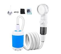 Camping Shower, Outdoor Pump Bath, 78.74 Inches Portable Hose Size, Electric Sprayer Head with Rechargeable Battery, Camp Showering for Car, Tent, Garden, Beach, Rv, Hiking