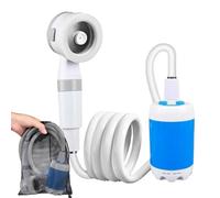 Camping Shower, Rechargeable Electric Water Sprayer, Multi-Purpose Portable Shower for Pet Bath, Car Washing, Beach Travel, Hiking, and RV, 6.56 feet, Multicolor