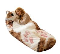 Camping Sleeping Bag | 175x80cm Cute Comfortable Plush - Skin-Friendly Cat Sleeping Bag Plush Blanket | Decorative For Winter Home Bedroom Office Hotel Apartment School Dorm Travel Picnic