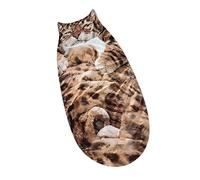 Camping Sleeping Bag - 520g Winter Blanket | Plush Cat Sleep Sack, Funny Comfortable Snuggle Bag for School Dorm Apartment Hotel and Picnic Reliable Warmth and Comfort for Cold Weather Use