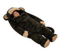 Camping Sleeping Bag - Fabric 11.81x7.87x1.96 Inch, Plush Travel Blanket, Lightweight Sleep Bag | Monkey Design Blanket For Adults, Women, Men, Indoor, Outdoor, Hiking, Backpacking, Napping, Reading