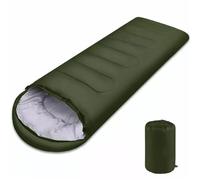 Camping Sleeping Bag Lightweight 4 Season Warm Envelope Backpacking Outdoor Winter(Green)