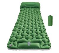 Camping Sleeping Pad, uilt-in Foot Pump,Waterproof Inflatable Campings Sleepings Pads, Foldable Camp Sleeping Pads Travel Tent Gear for Parks Hiking Backpacking Picnic (Army Green,Single)