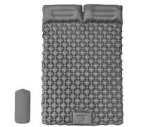 Camping Sleeping Pad, uilt-in Foot Pump,Waterproof Inflatable Campings Sleepings Pads, Foldable Camp Sleeping Pads Travel Tent Gear for Parks Hiking Backpacking Picnic (Gray,Double)