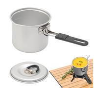 Camping Small Milk Pot - Pot de caldo plegable compacta | 700 ml de cacerola de leche al aire libre para cocción de viajes, olla portátil que ahorra espacio para senderismo, picnic, barbacoa,