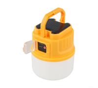 Camping Solar con Gancho Colgante Portátil Camping Solar con | Material PC , para carga USB dual, indicador para nivel para batería, previene apagones inesperados, amarillo(yellow C51)
