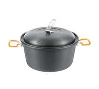 Camping Steamer Pot, 4.5l Portable Steamer Cooking Container, Non-Stick Pan, Lightweight Cookware 11.22x11.22x5.91 inch for Outdoor Dining, Ideal for Rice, Buns & Dumplings