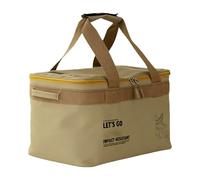 Camping Storage Bag - Camping Storage Organizer, Campingg Bags For Organizing, 22L Camp Cookware Storage Pouch, Utility Tote Organizer For Campingg Hiking Backpacking Picnic Barbacoa Kayaking, caqui