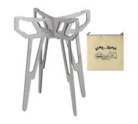 Camping Stove Bracket - Outdoor Pot Stand, Stainless Kettle Holder, Anti-Slip Cooking Support for Backpacking Hiking Barbecue, Campfire Trip Gear, Durable Metal Stove Accessories, Adventure