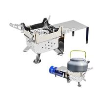 Camping Stove propano, estufa de camping de propano | Refactivo al aire libre compacto plegable con tabla de - Accesorios de cocina al aire libre de ahorro de energía de alta eficiencia para