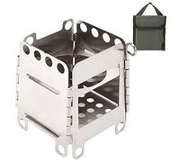 Camping Stove, Wood Burning Stove Portable Stainless Steel Folding with Carry Bag for Backpacking Hiking Traveling Emergency