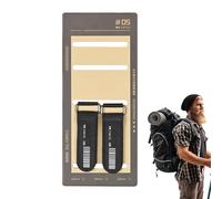 Camping Straps with Buckle, Quick Release Tie Down, Nylon Blend Lashing Strap, Anti-Slip Strips for Secure Use, Multifunctional for Camping and Home, Ideal for Gear and Equipment, 18x25x30 cm