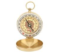 Camping Survival Compass, 360 Degree Rotating Luminous Cover Outdoor Navigation Tool for Hiking Mountaineering and Backpacking HighQuality Metal Casing with Flip Cover