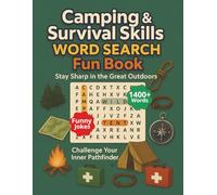 Camping & Survival Skills Word Search Puzzle Book: Large Print Word Search about Tent Setup, Tracking, Plants and Many More. A great gift for anyone who loves a brain challenge. 8.5x11 inches.