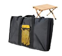 Camping Table Storage Bag, Large Capacity Picnic Organizer, Estable Oxford Cloth Dining Table Cover for Outdoor Bbq, Hiking & Beach Trips, 24 x 4,9 x 14,2 pulgadas