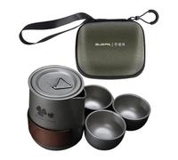 Camping Teapot Kettle | Outdoor Stainless Steel Kettle Kit Large Diameter