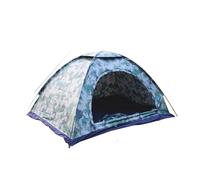 Camping Tent 5-6 Person Single-Layer Camouflage Portable Waterproof Travelling Hiking Shelter For Accessories(Brown)