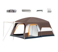 Camping Tent, Large Tent for Family Camping, Windproof Cabin Shelter for Outdoor Adventures, Perfect for Backpacking, Picnics, Backyard, Beach, Hiking, Travel Trips, Trekking, Trail Exploration