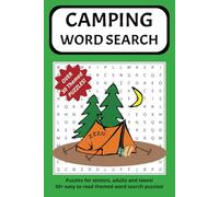 Camping Themed Word Search Puzzle Book: Word searches with easy to read print about camping and MORE! 6x9 inches, 110 pages, 50+ puzzles! Great gift ... who love the great outdoors of all ages!