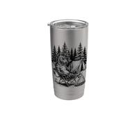 Camping Tiger Wild Camper Adventure Nature Vaso térmico de acero inoxidable de doble pared