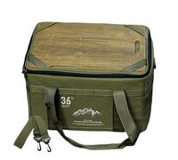 Camping Tote Organizer, Utility Storage Tote Box, Multi-Use Organization Bag, Camp Gear Carrier for Travel, SUV, Kitchen, Beach, Picnic, Car, Bathroom, Apartments, 16.93x12.2x10.24 Inches