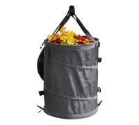Camping Trash Can - Bin Plegable Emergente | Cesta De Basura Al Aire Libre Con Tapa | Carril De Almacenamiento De Desechos Para Fiestas RV Eventos Externos Lavandería Pastura De Patio Desechos De Dese