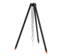 Camping Tripod for Cooking, Heavy Duty Tripod Rack, 21.65x2.83 Inches Cookings Grill Supplies, Campfire Tripods with Chain, Durable Outdoor Stand, Perfect to Family Campings Outings