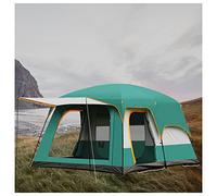 Camping Tunnel Tent 5 to 8 People Quick Build,Two Rooms and One Living Room Tunnel Tents Practical Advanced Sports Pop Up Tent for Family,Outdoor,Hiking and Mountaineering