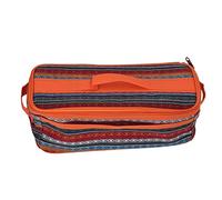Camping Utensils Bolsa de almacenamiento Gran capacidad Desandeable Doble Doble Nacional Bolsa de vajilla con mango para el campamento al aire Barbacoa de playa de senderismo (Rombo fino clásico)