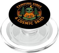 Camping Vibes Cosmic Skies, divertido diseño de bosque de café alienígena PopSockets PopGrip para MagSafe