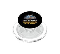 Camping voluntariamente durmiendo en el Suelo Tienda Camper PopSockets PopGrip para MagSafe