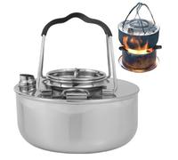 Camping Water Boiling Kettles - Portable Kettle for Backpacking | Campfire Water Pot, Outdoor Accessories for Picnic, Fishing, Hiking, Travel, Camping Trips, Lightweight, Durable Gear